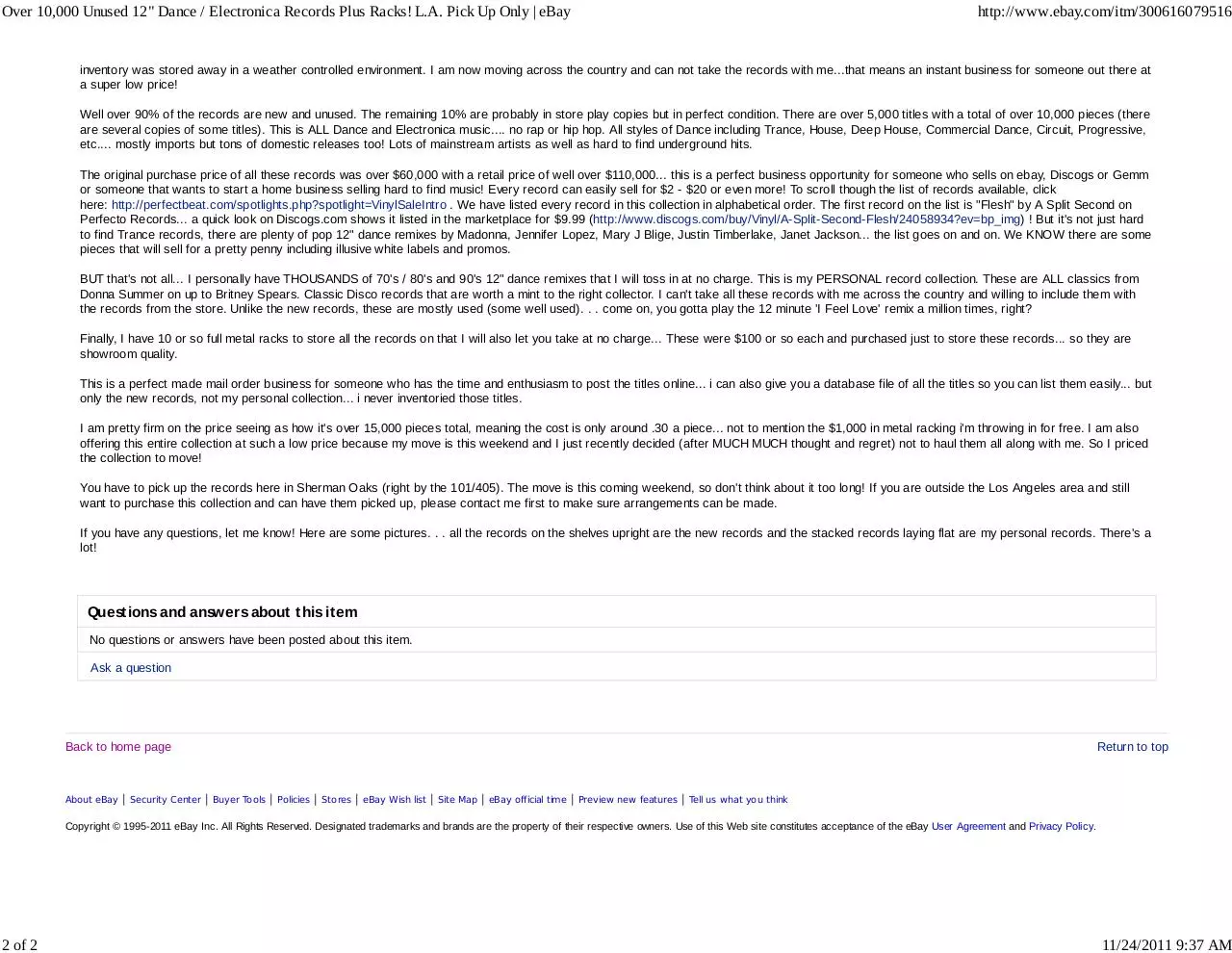 Page 2 of 2, perfect beat eBay auction