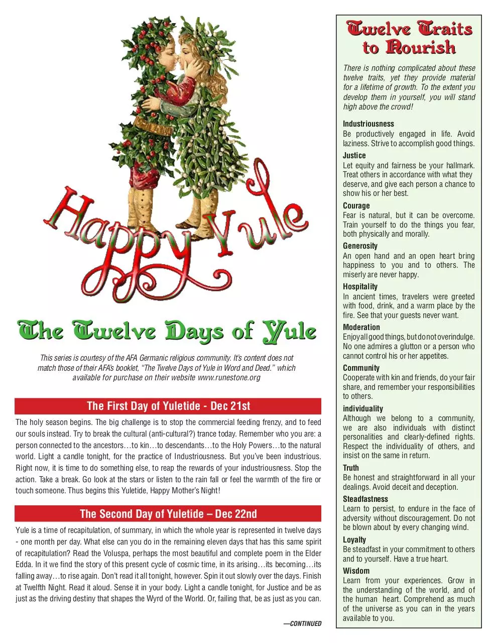 Page 1 of 3, twelvedaysofyule