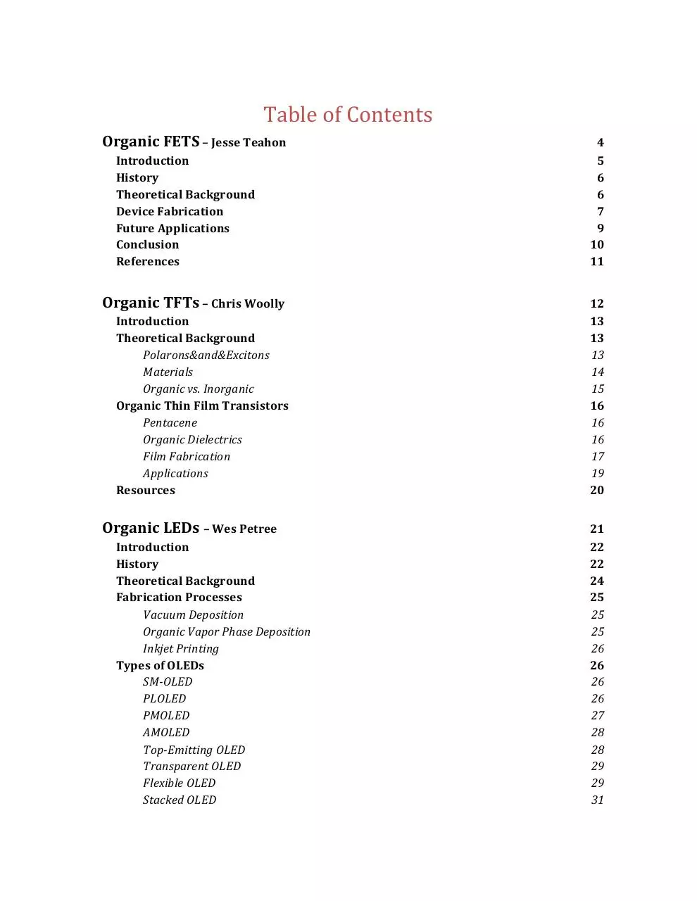 Page 2 of 43, Organic Electronics