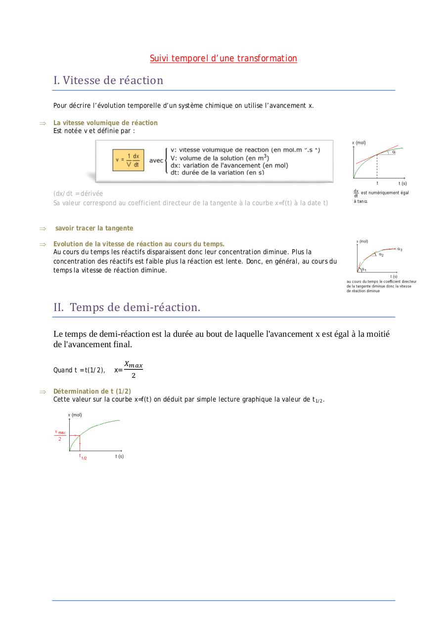 Document preview Suivi temporel d'une rÃ©action chimique.pdf - page 1/2