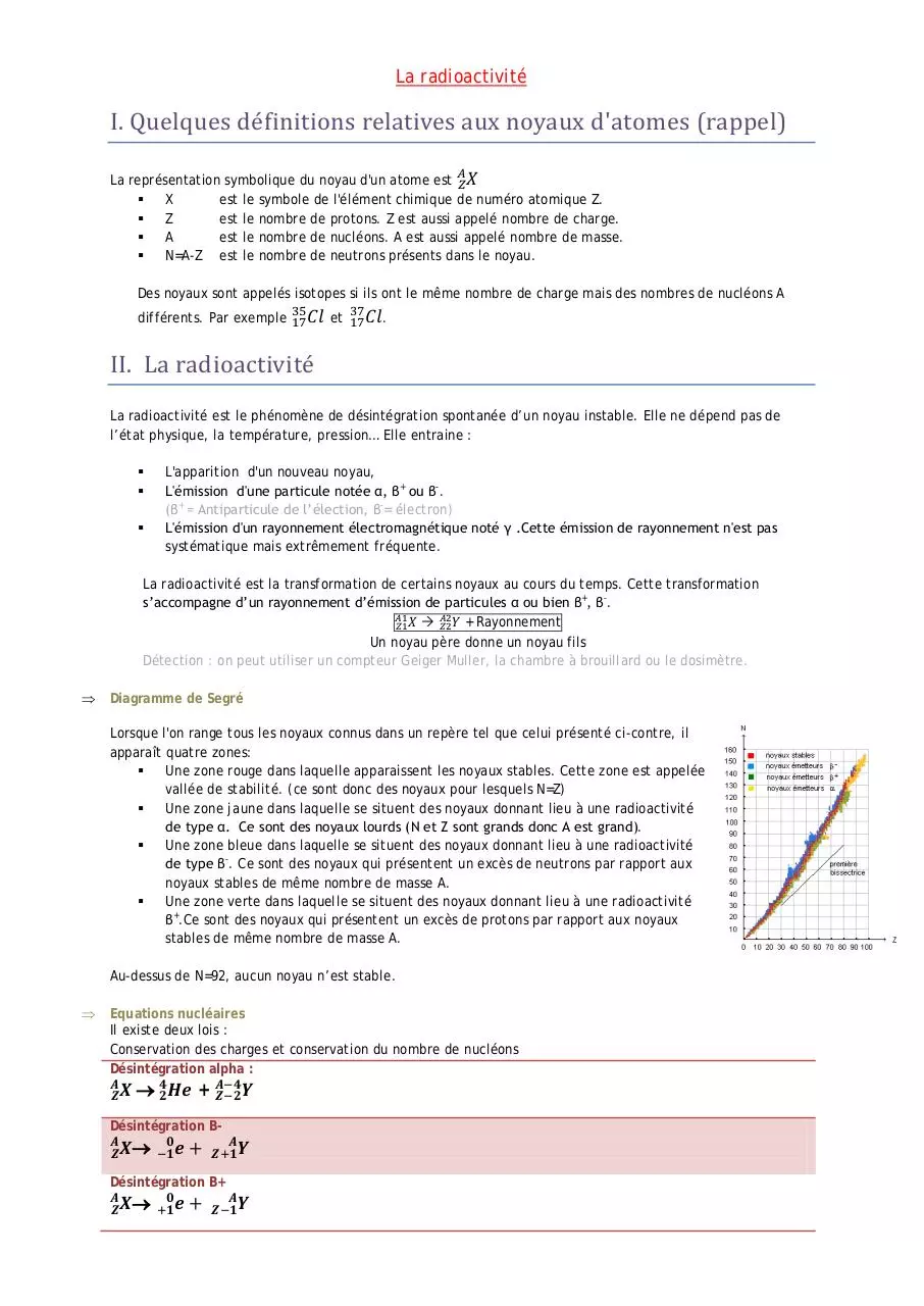 Page 1 of 2, Radioactivité