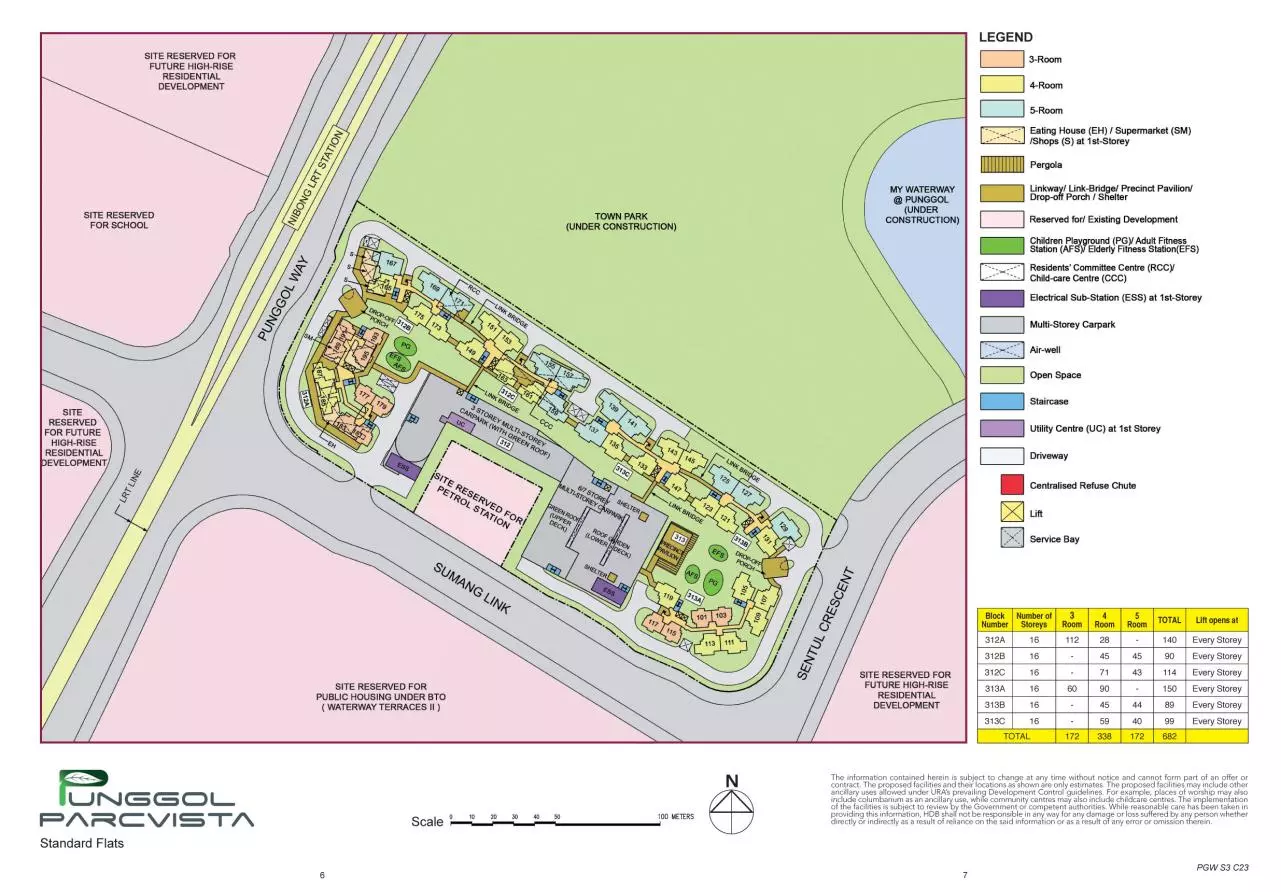 Page 1 of 28, Punggol Parcvista Maps&Plans
