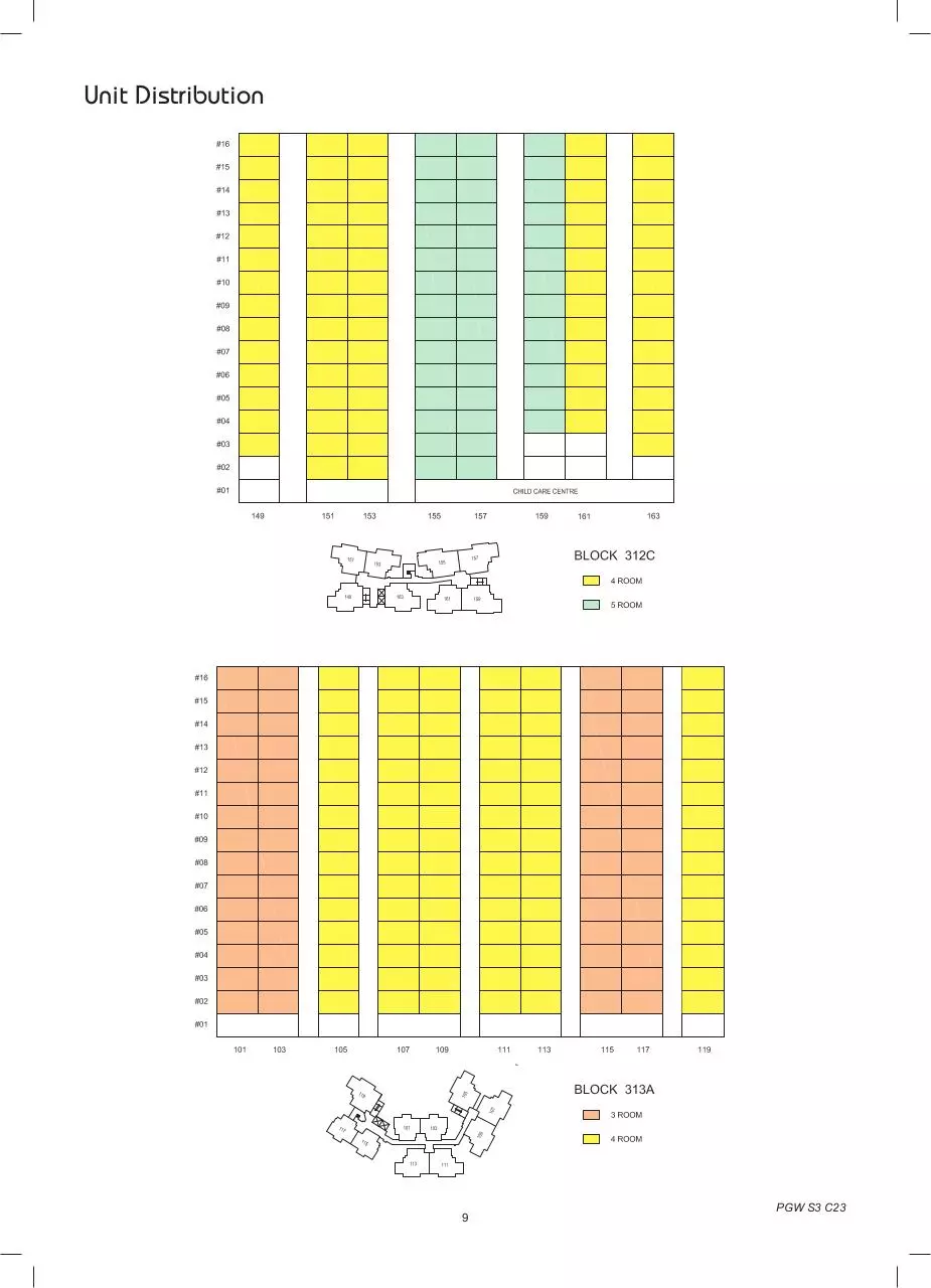 Page 3 of 28, Punggol Parcvista Maps&Plans
