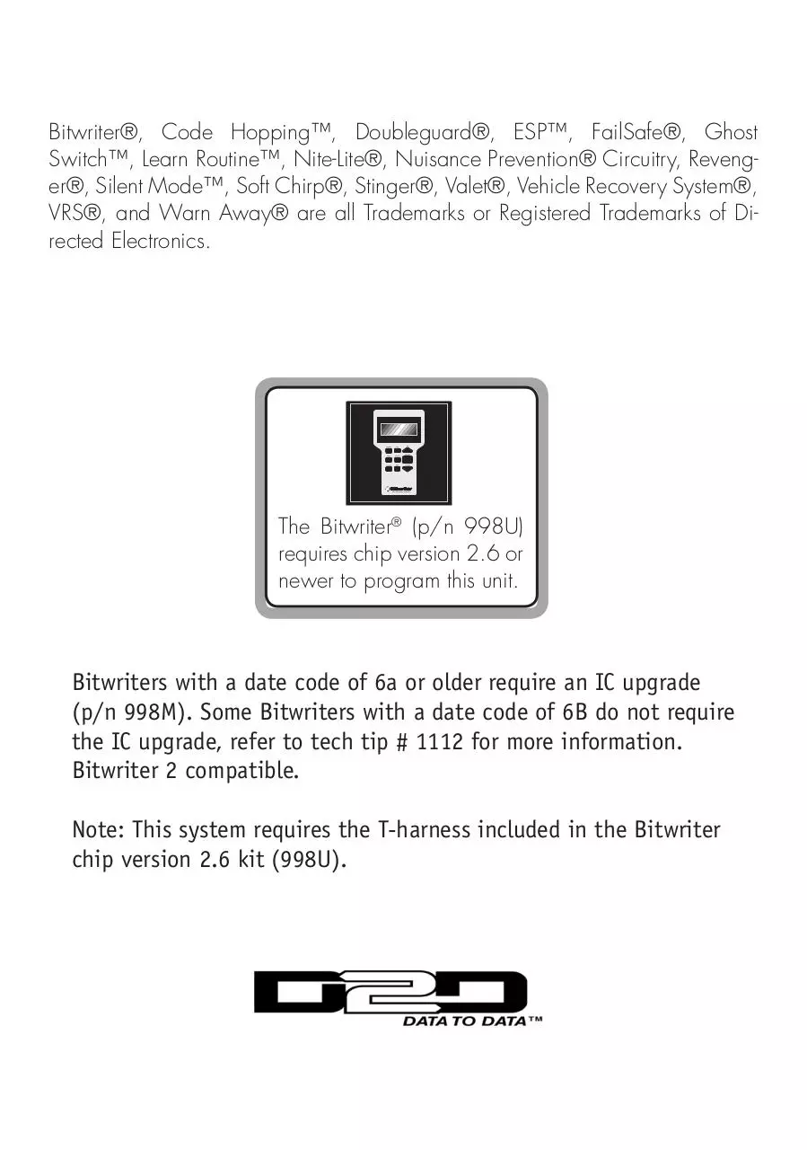 Page 2 of 54, Responder Guide