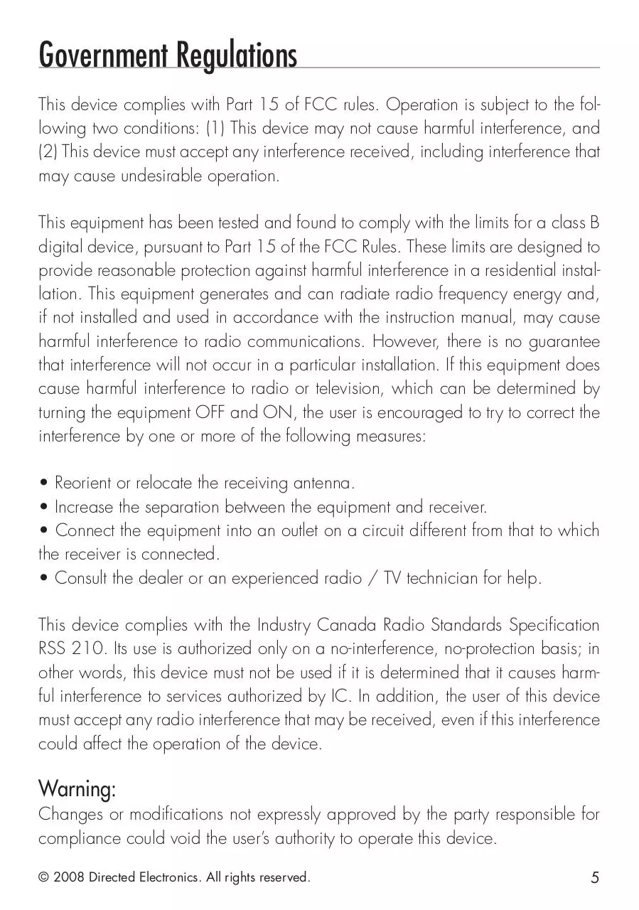 Page 5 of 54, Responder Guide