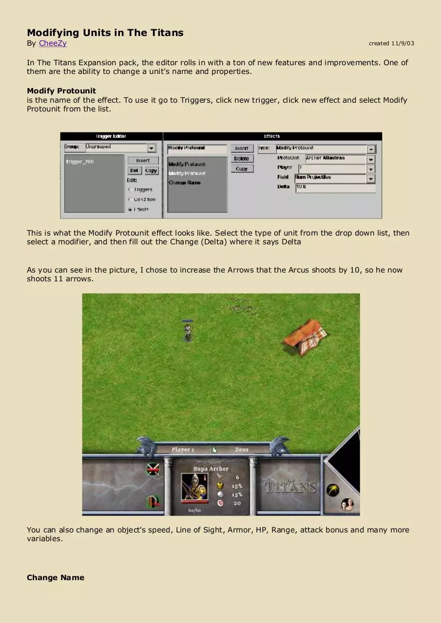 Page 1 of 2, Modifying Units in The Titans