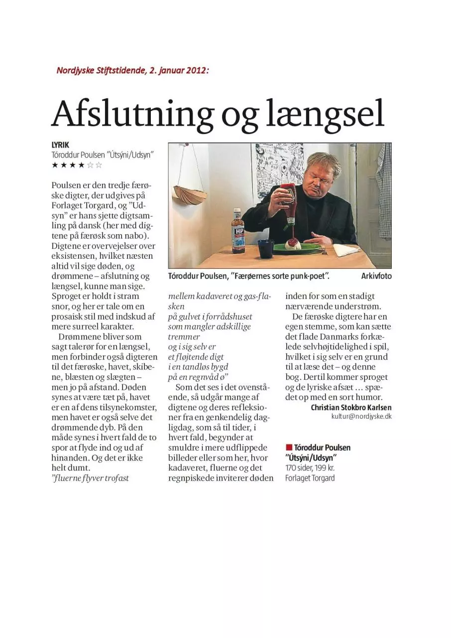 Page 1 of 1, Udsyn Nordjyske Stiftstidende 2012 01 02 klipp