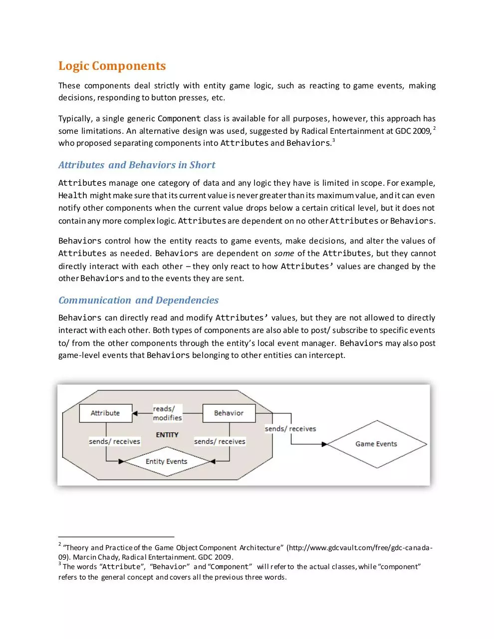 Page 2 of 3, Entity Component System