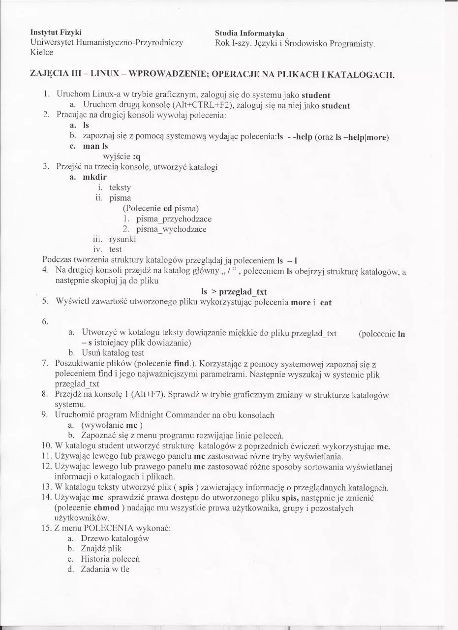 Page 4 of 22, Środowisko programisty Kolos I