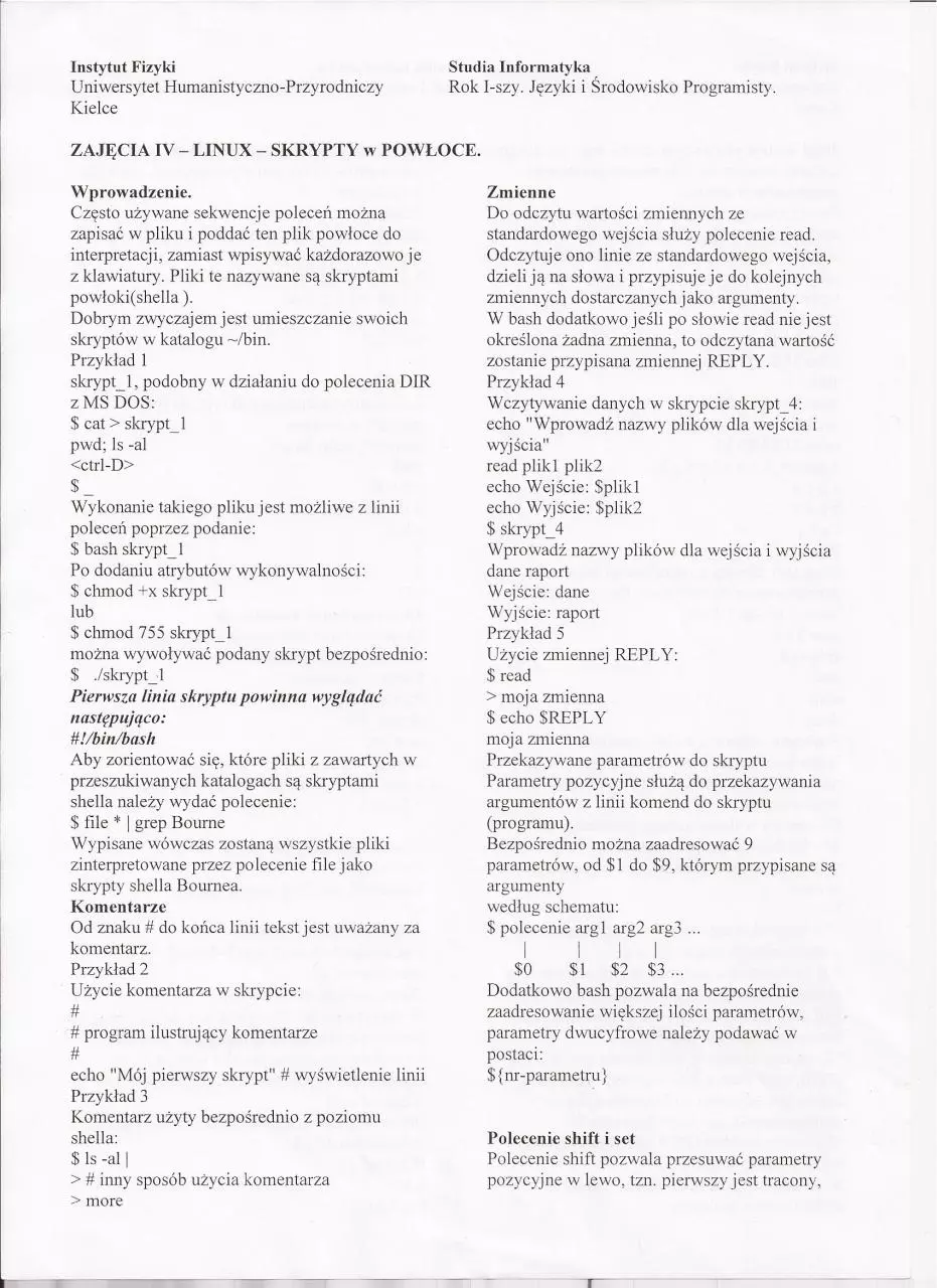 Page 5 of 22, Środowisko programisty Kolos I
