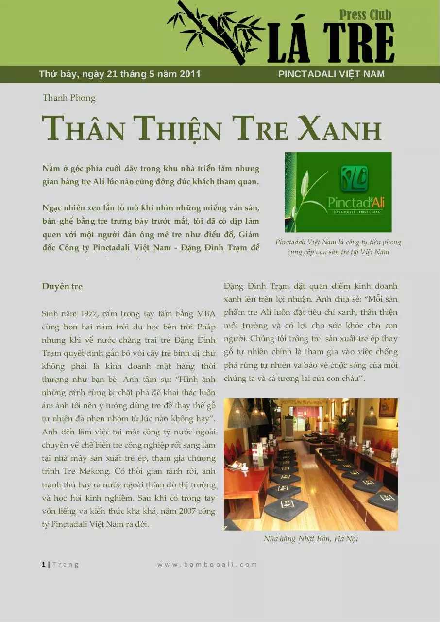 Page 1 of 3, 20110527. Than thien tre xanh