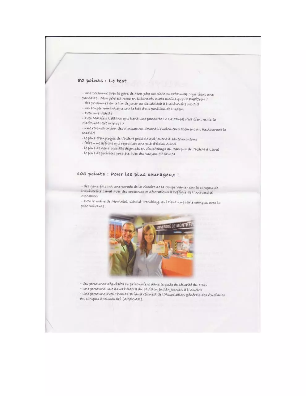 Page 3 of 10, carnaval 2012 liste défis