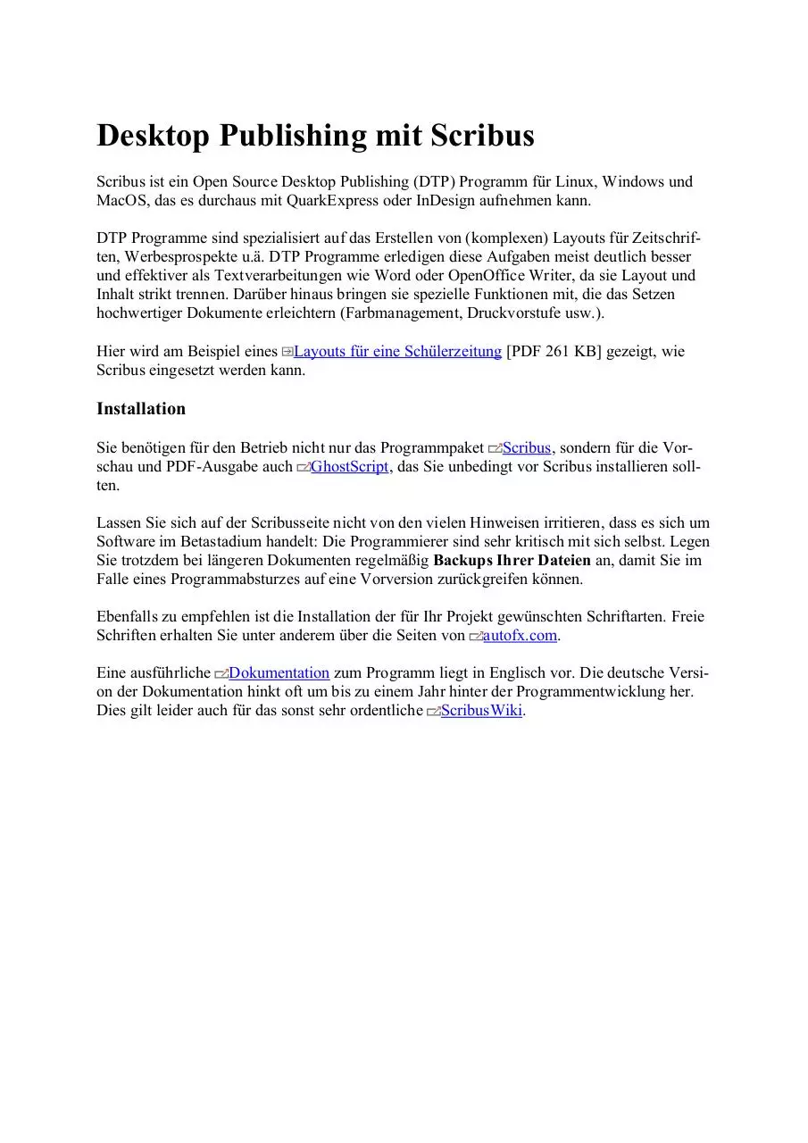Page 2 of 29, Scribus Anleitung