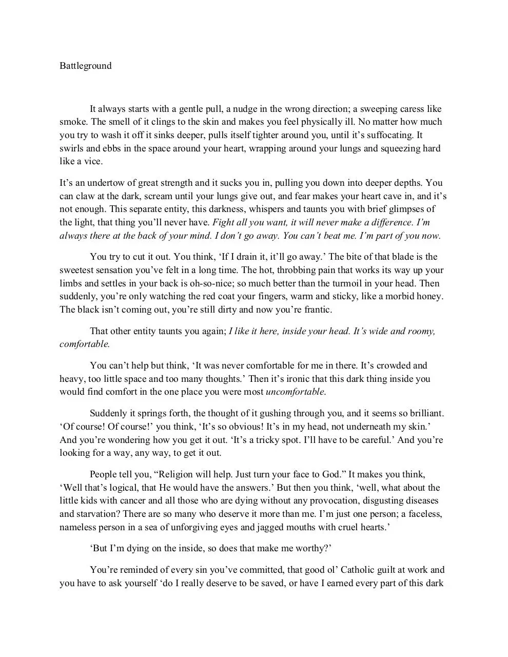 Page 1 of 3, Ireland Battleground (Memoir)