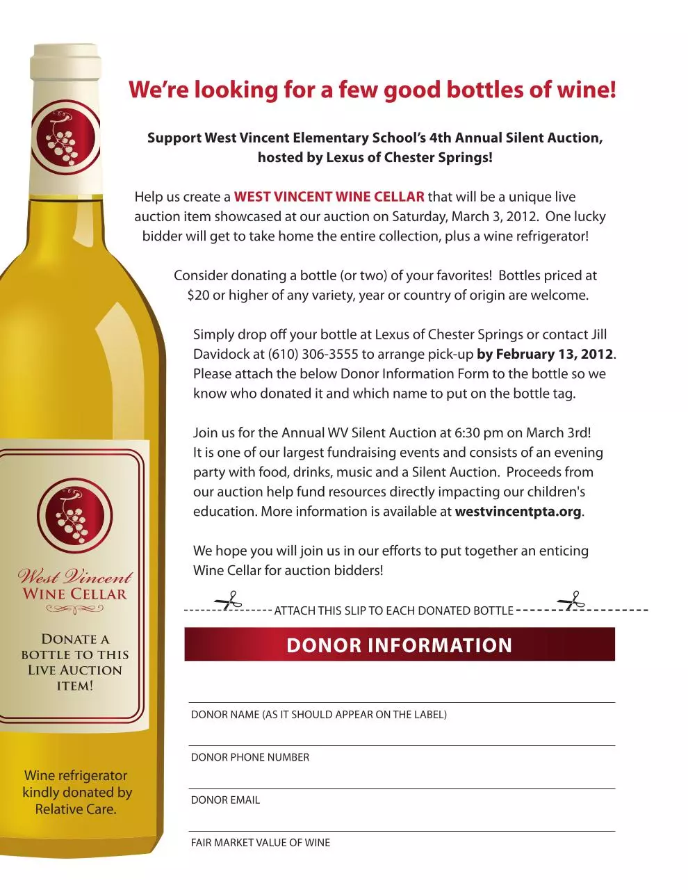 Page 1 of 1, wine cellar auction