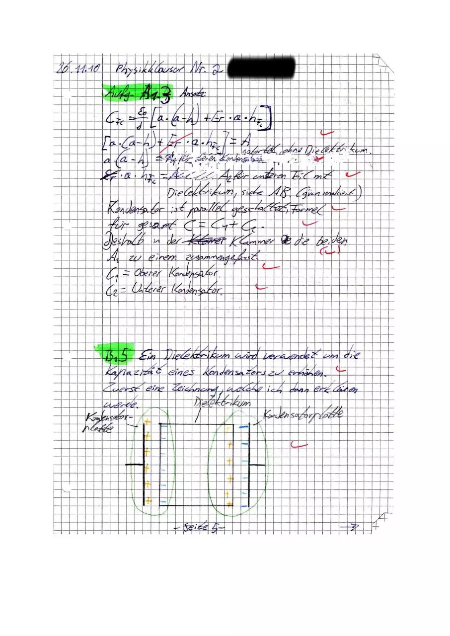 Page 3 of 6, Klausur 2 Physik LK 2010 Antworten