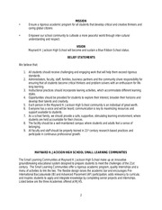 Page 2, MJHS Parent Handbook