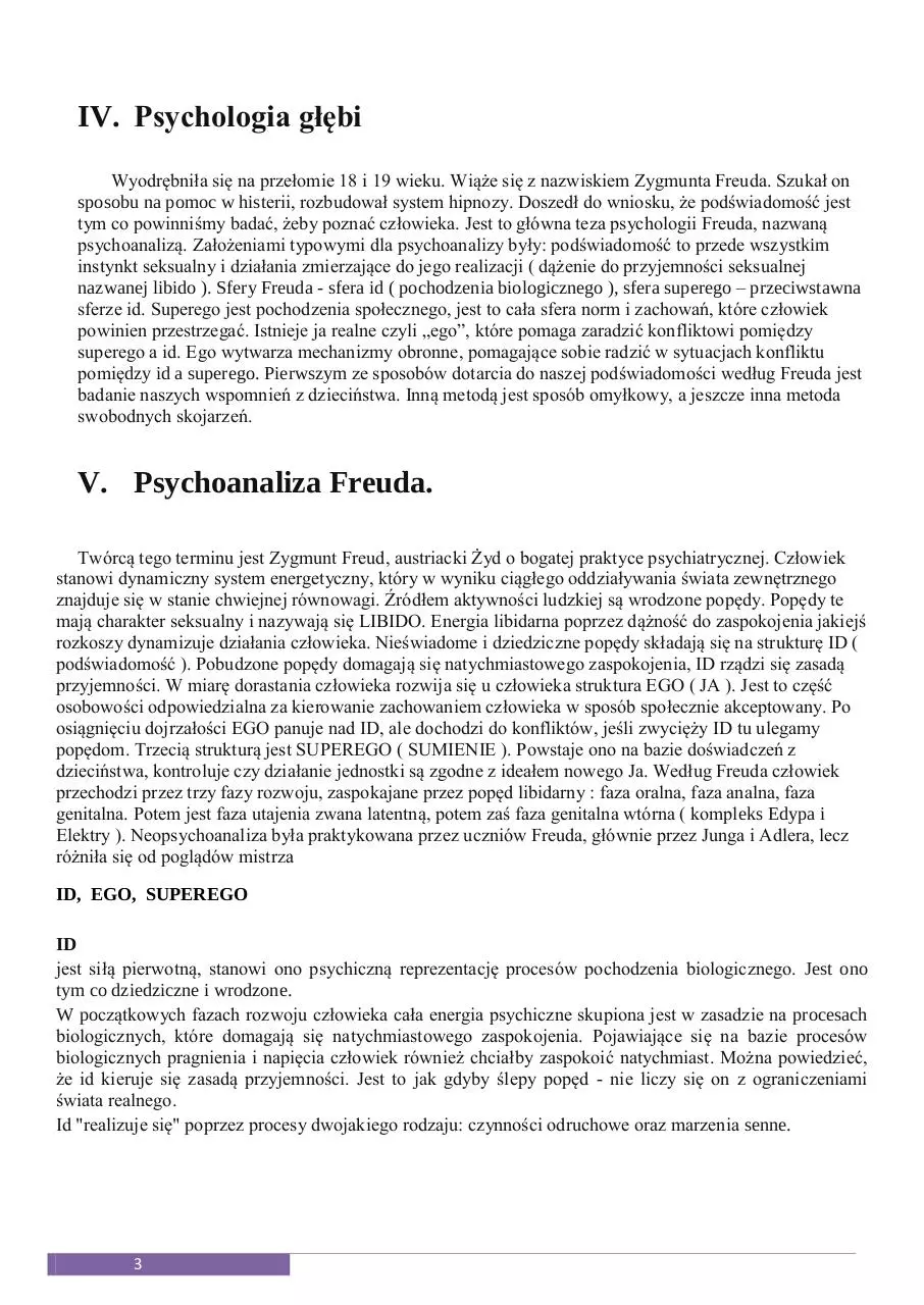 Page 3 of 21, PSYCHOLOGIA opracowanie