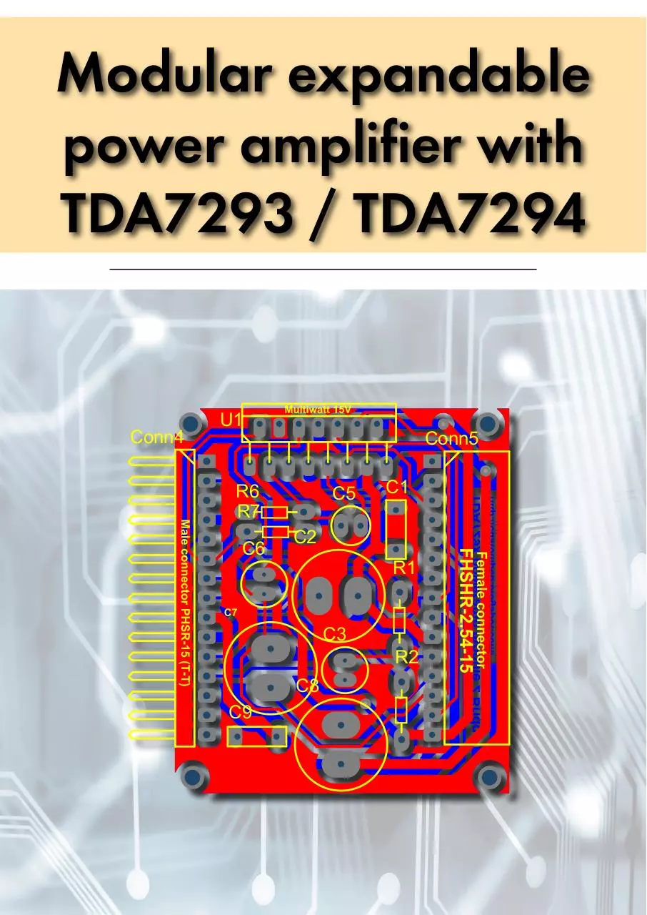 Page 1 of 15, TDA Modular amp