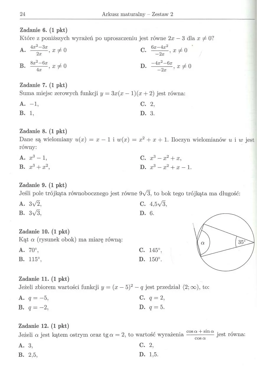 Page 2 of 10, arkusz 2 podstawa