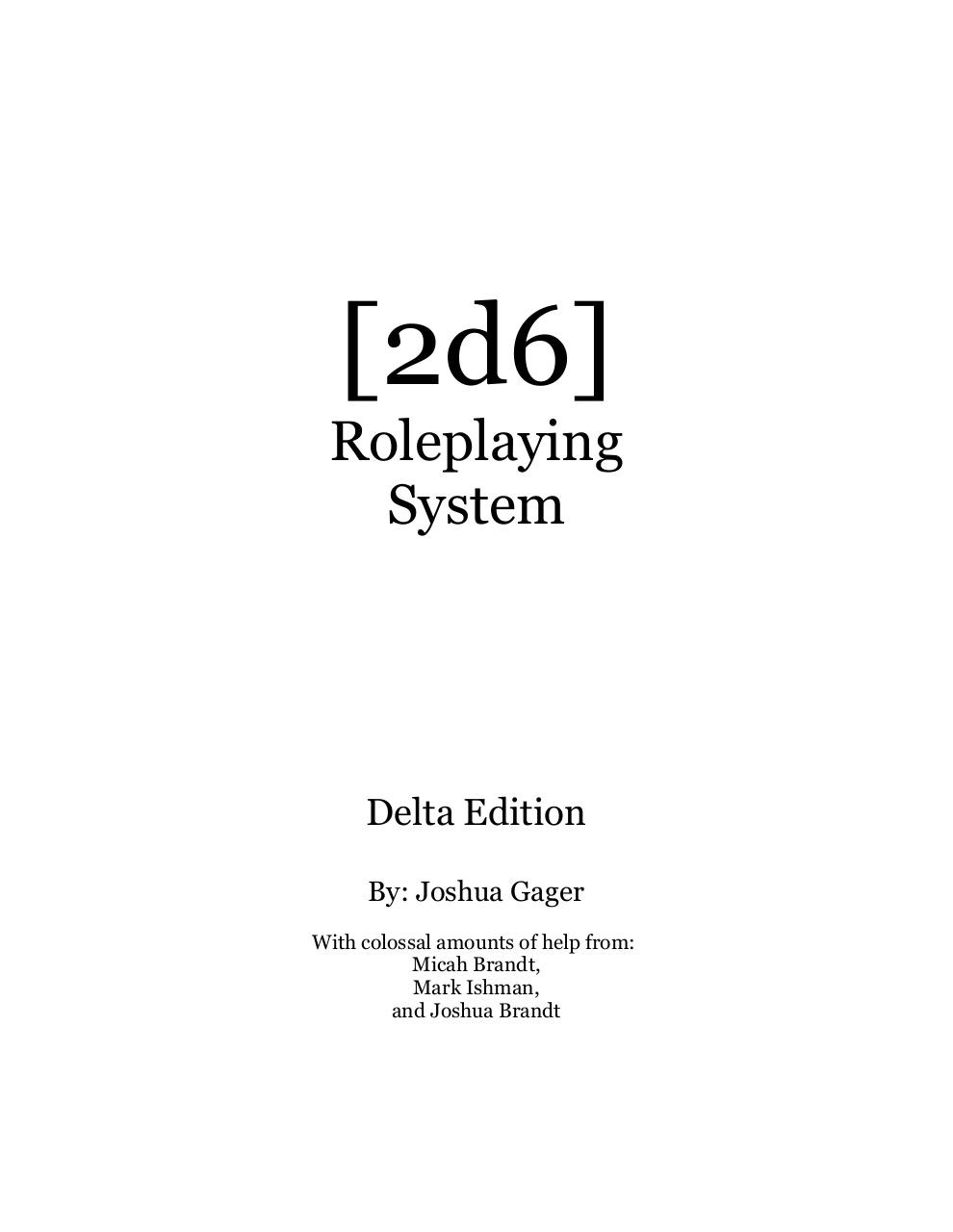 2d6 Core Rules Delta Edition.pdf - page 1/33