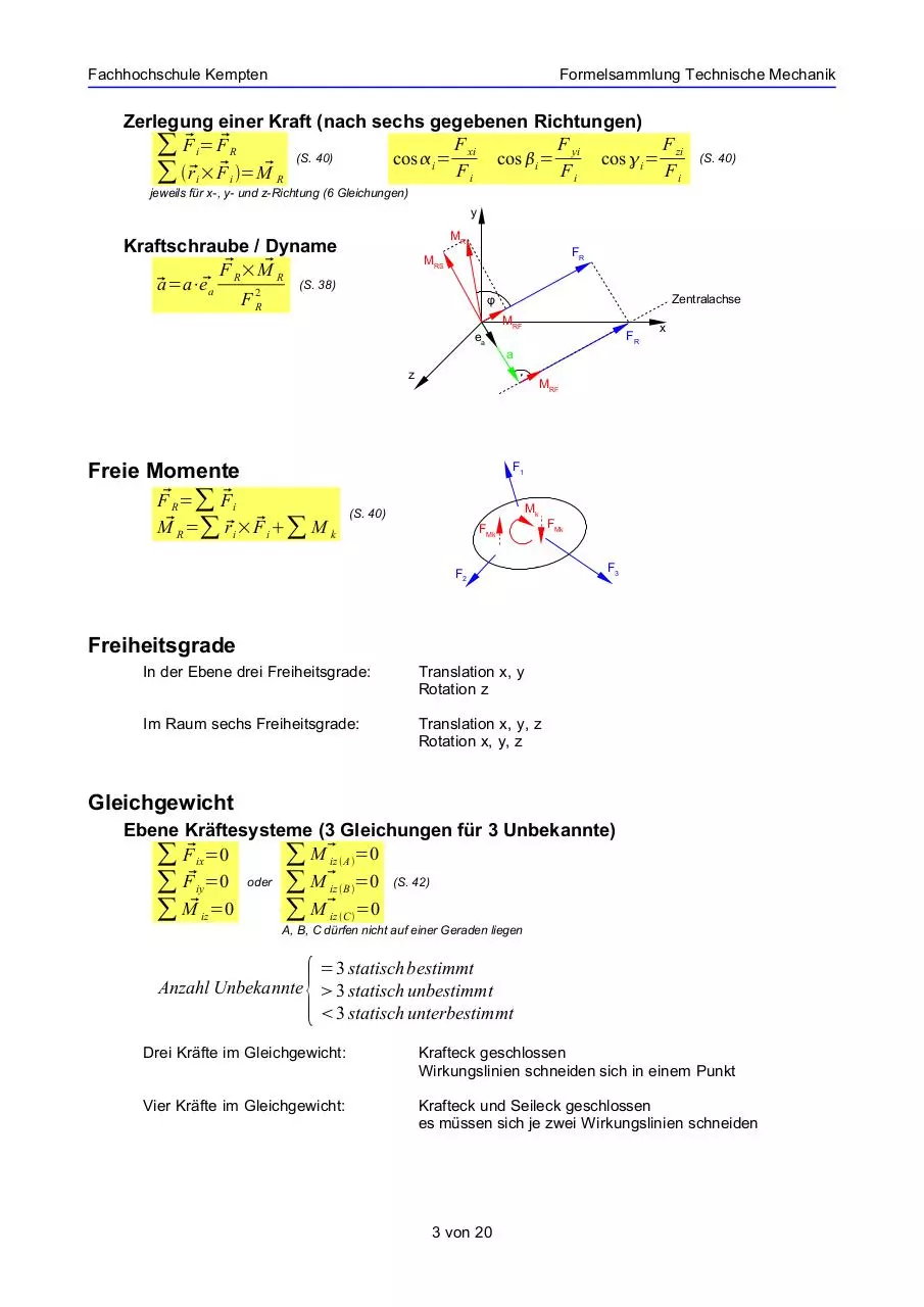 Page 3 of 20, Formelsammlung TM