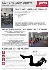 Page 1, January Newsletter