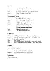 Page 3, Curriculum Vitae