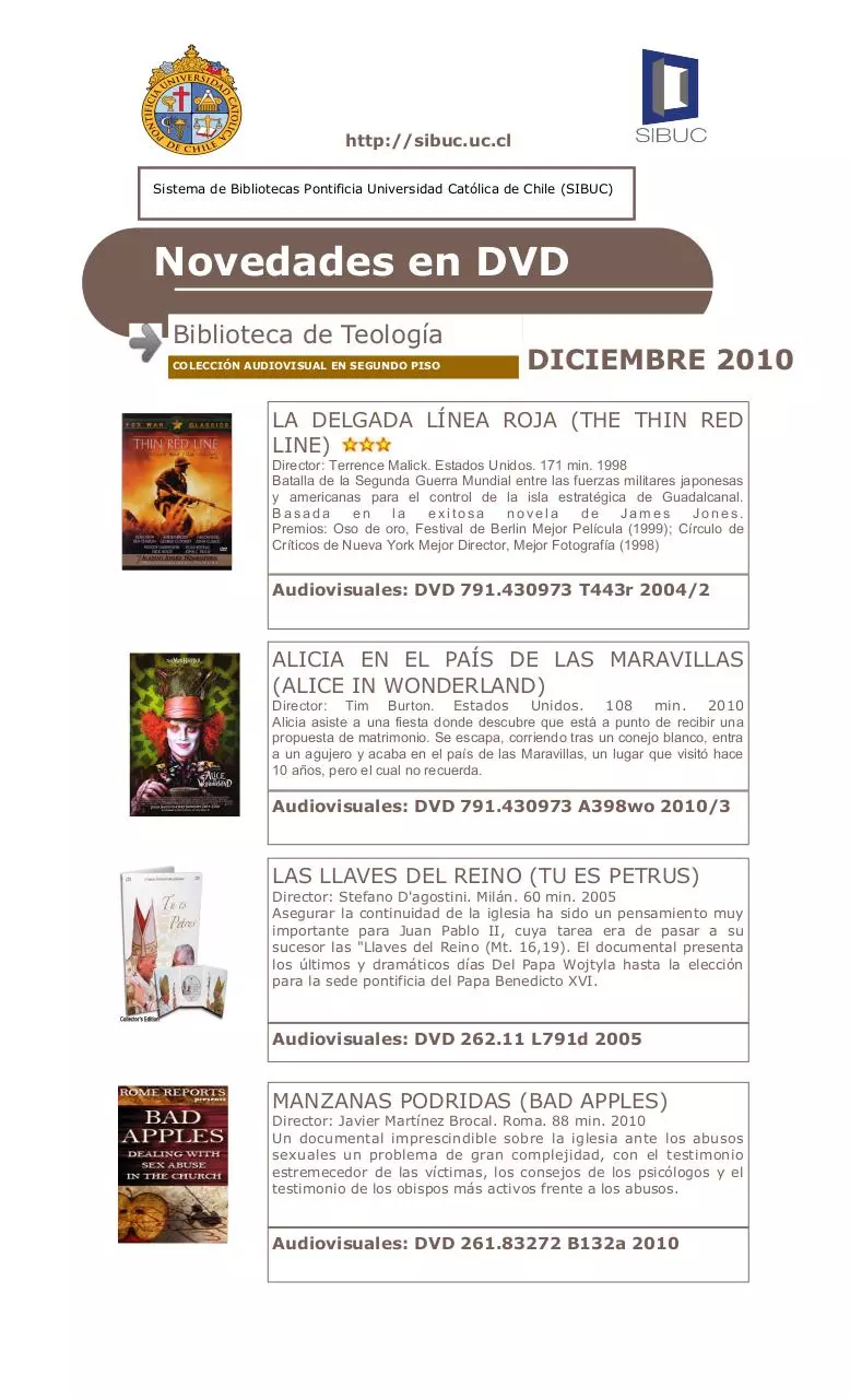 Page 1 of 2, diciembre dvd