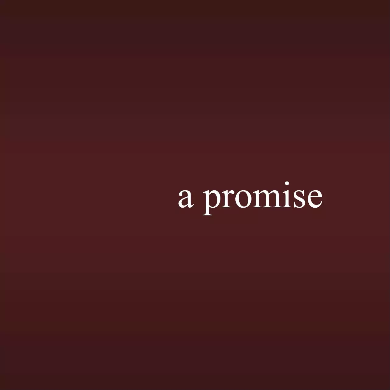 Page 1 of 31, A Promise