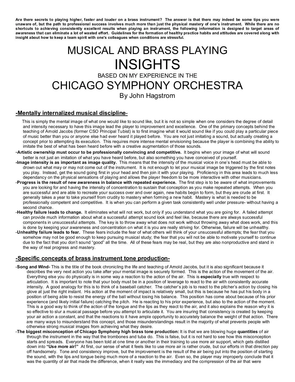Page 1 of 2, hagstrom article