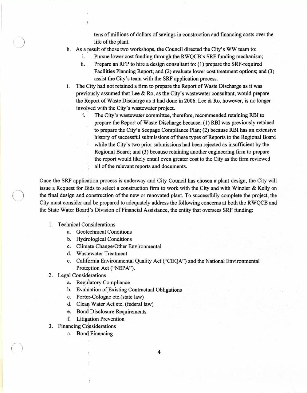 Page 4 of 12, MaynardLaw LettertoMayor IoneWastewaterRecommendations