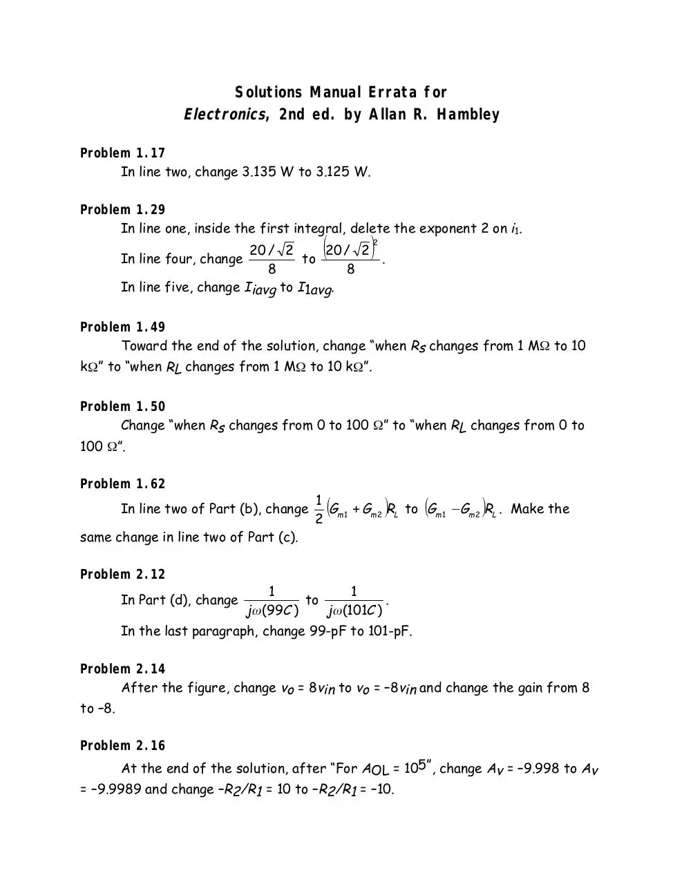 Page 1 of 561, Electronics Hambley 2 edicion