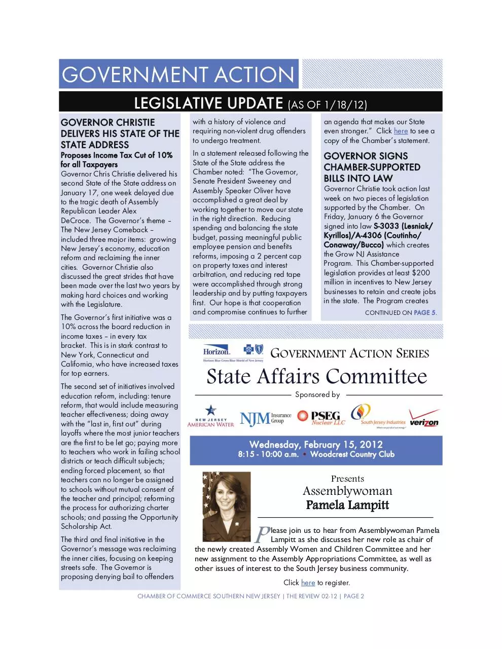 Page 2 of 12, newsletter february2012