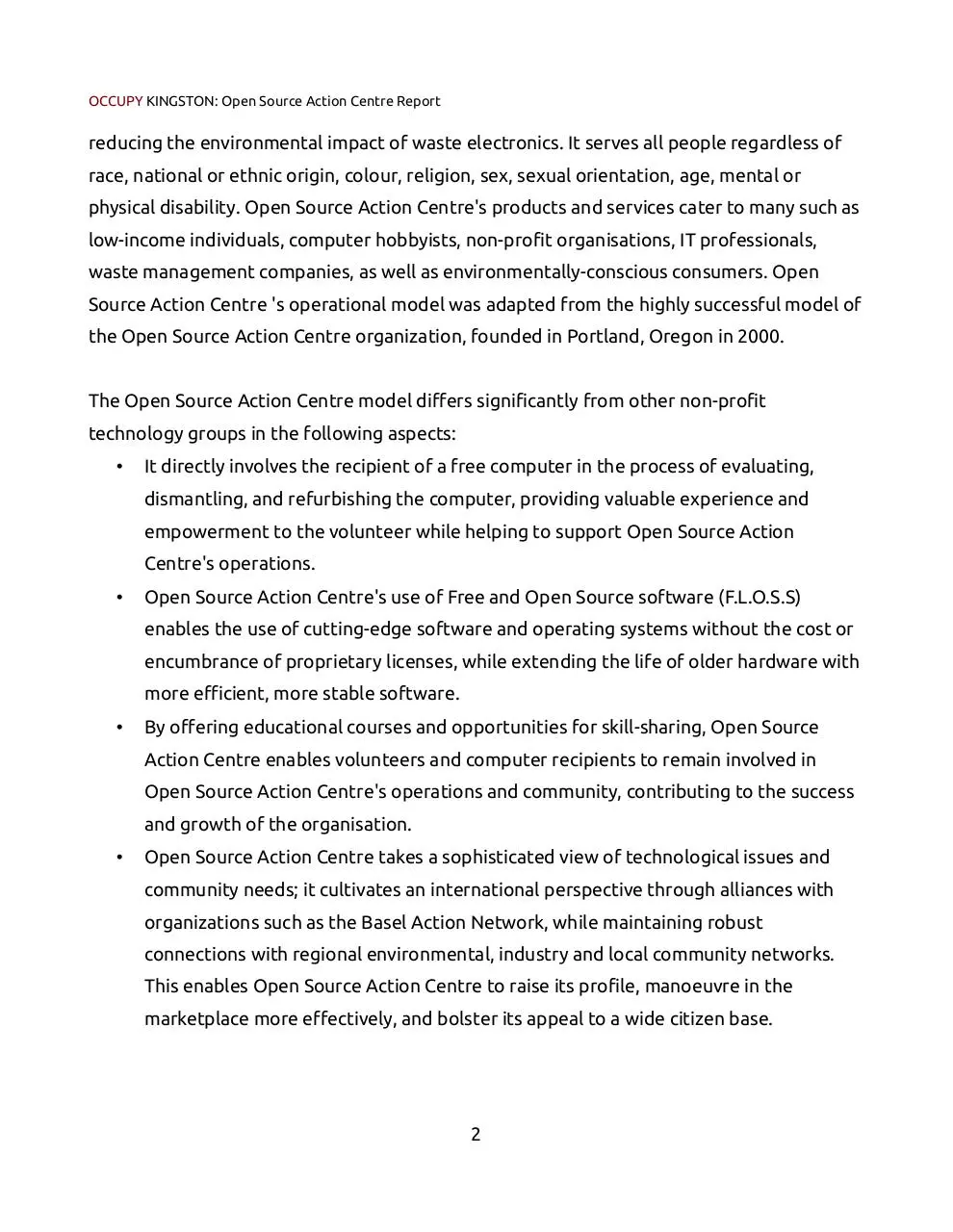 Page 2 of 32, OSAC PROPOSAL
