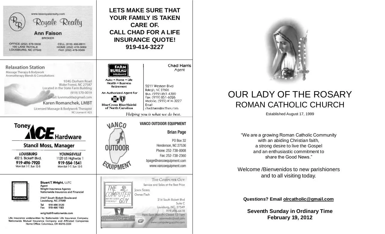 Page 1 of 6, BULLETIN 2 19 12
