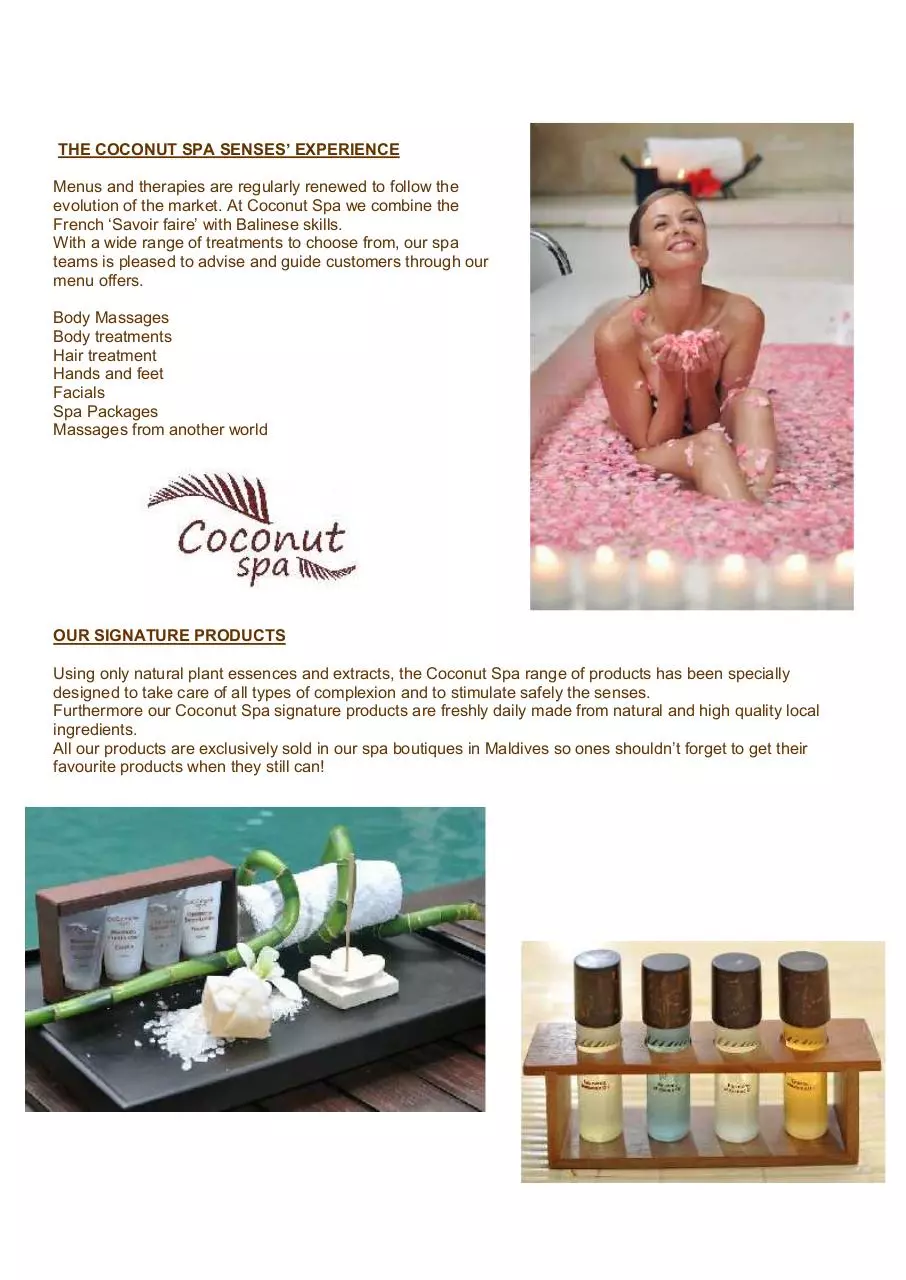 Page 4 of 22, Reethi Beach Spa