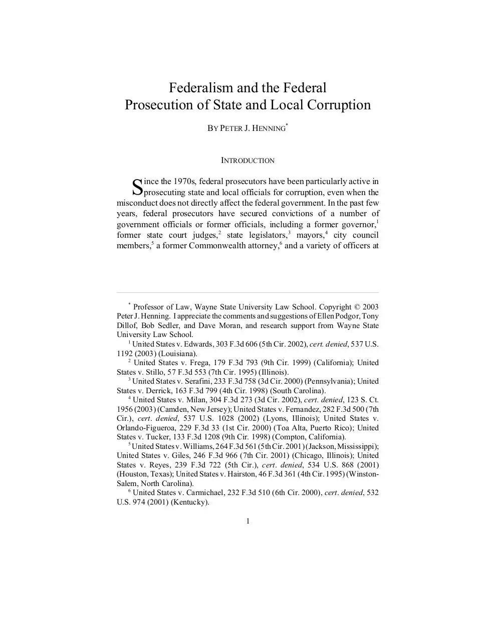 Page 1 of 72, Federal Prosecution
