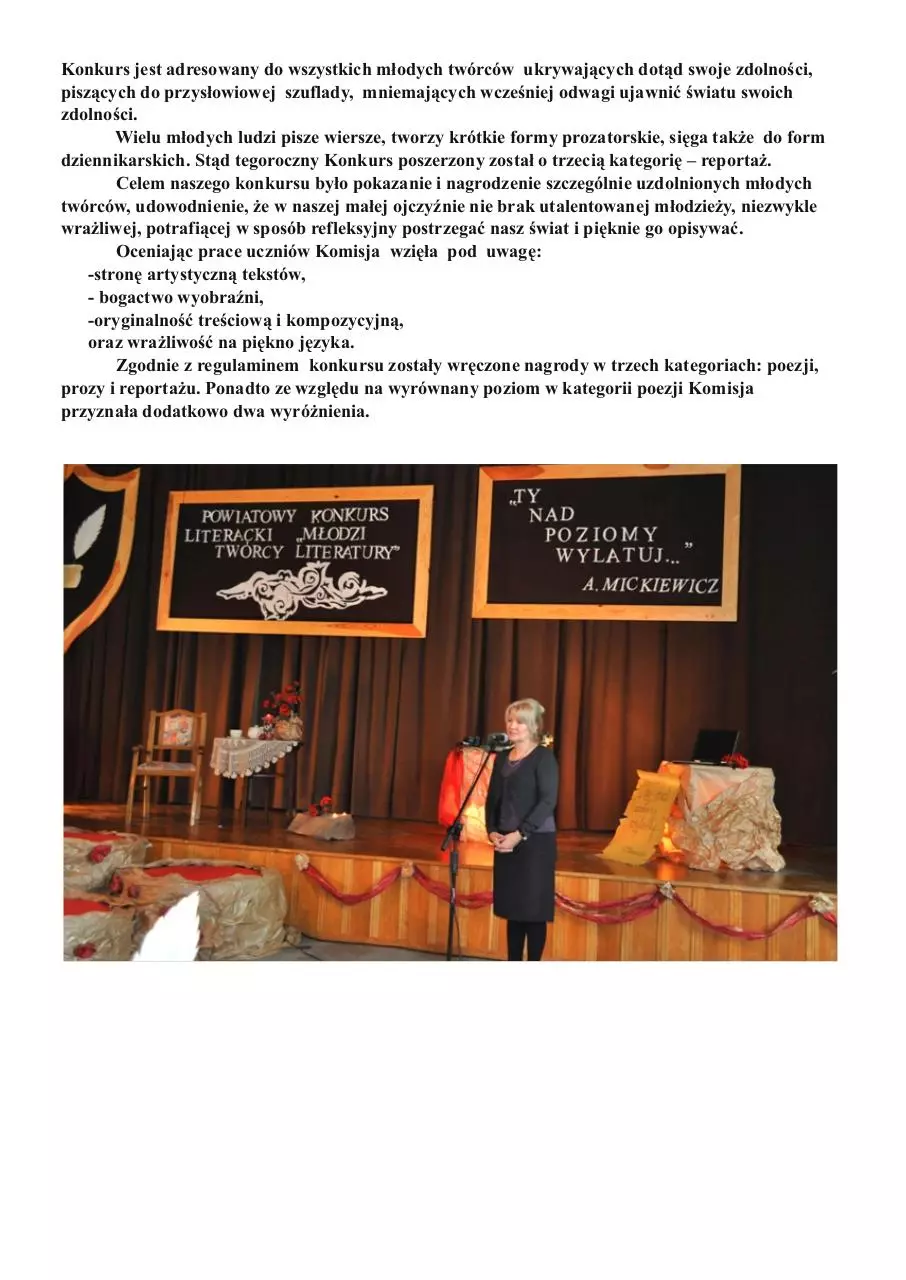 Page 3 of 21, Powiatowy Konkurs Literacki