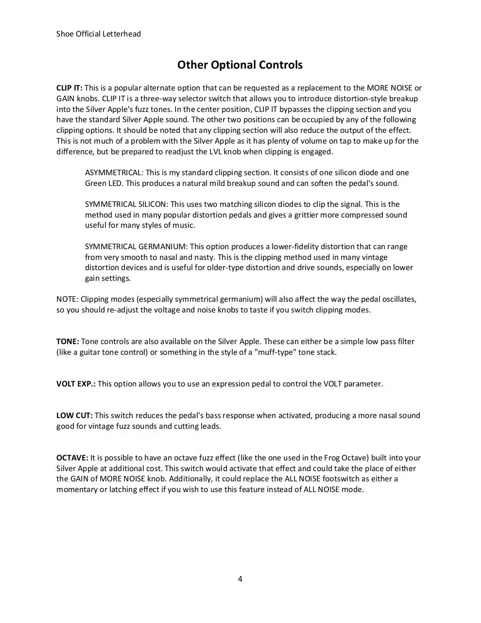 Page 4 of 5, Shoe Silver Apple Manual