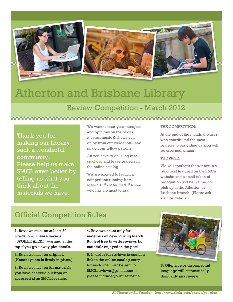 Page 1 of 1, SMCL ReviewComp Flyer