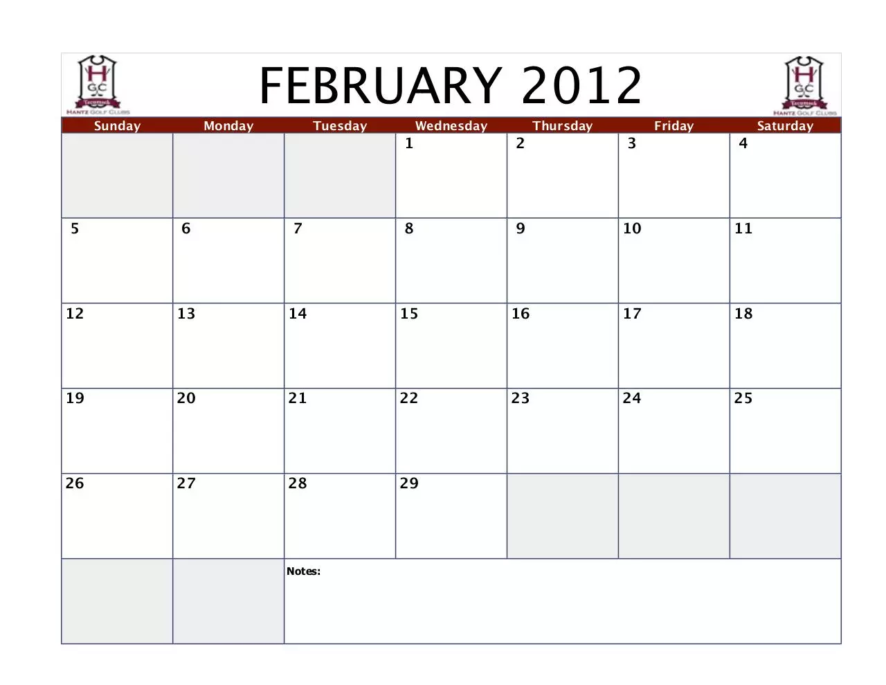 Page 3 of 13, 2012 HGC Event Calendar