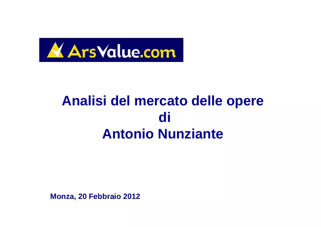 Page 1 of 13, Antonio Nunziante I 2011