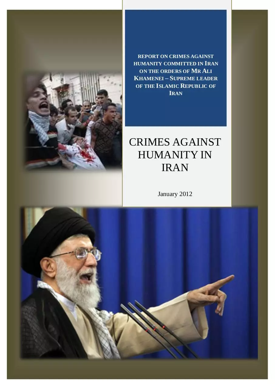 Page 1 of 44, bericht ueber die verbrechen gegen die menschlichkeit im iran