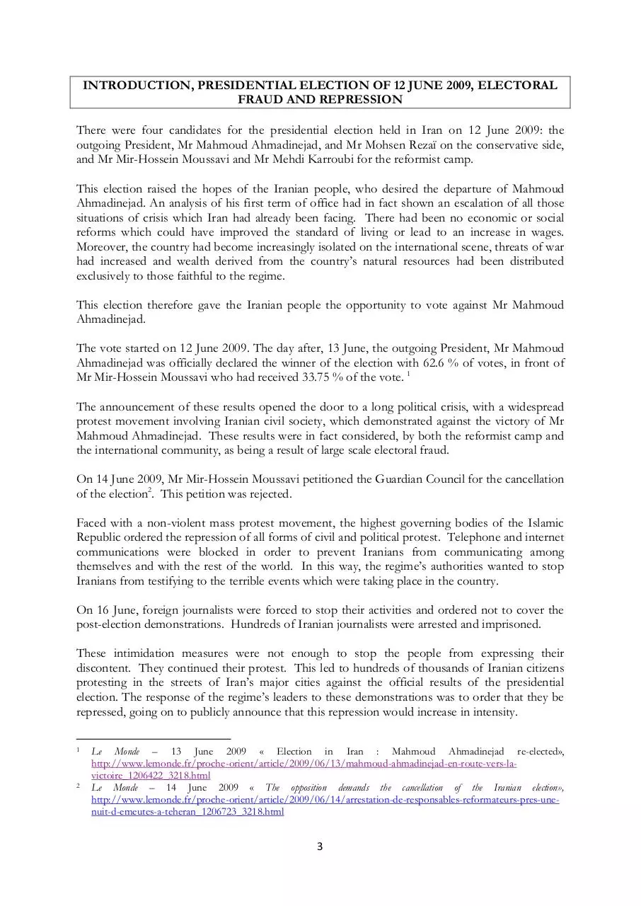 Page 4 of 44, bericht ueber die verbrechen gegen die menschlichkeit im iran
