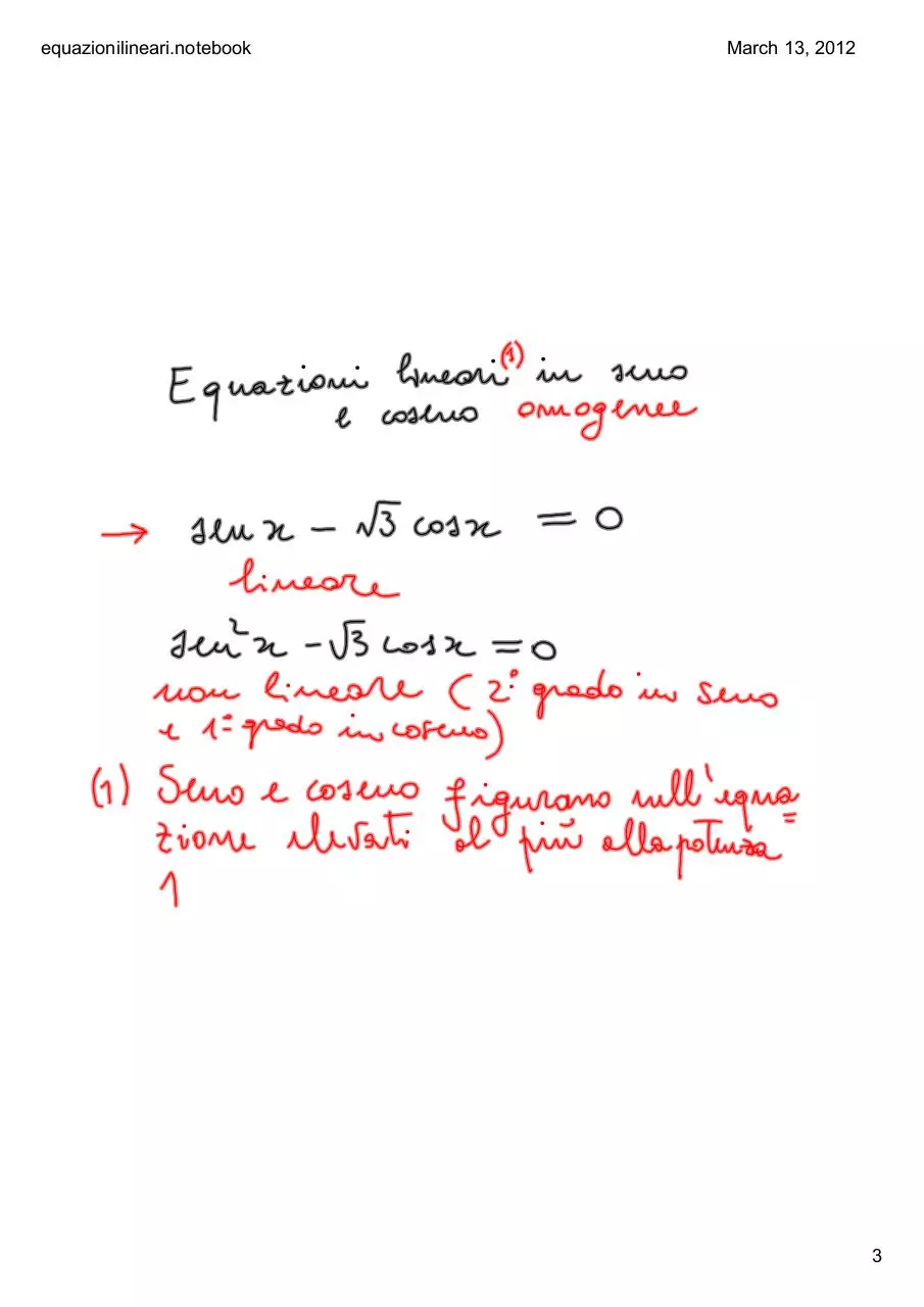 Page 3 of 18, equazioni lineari