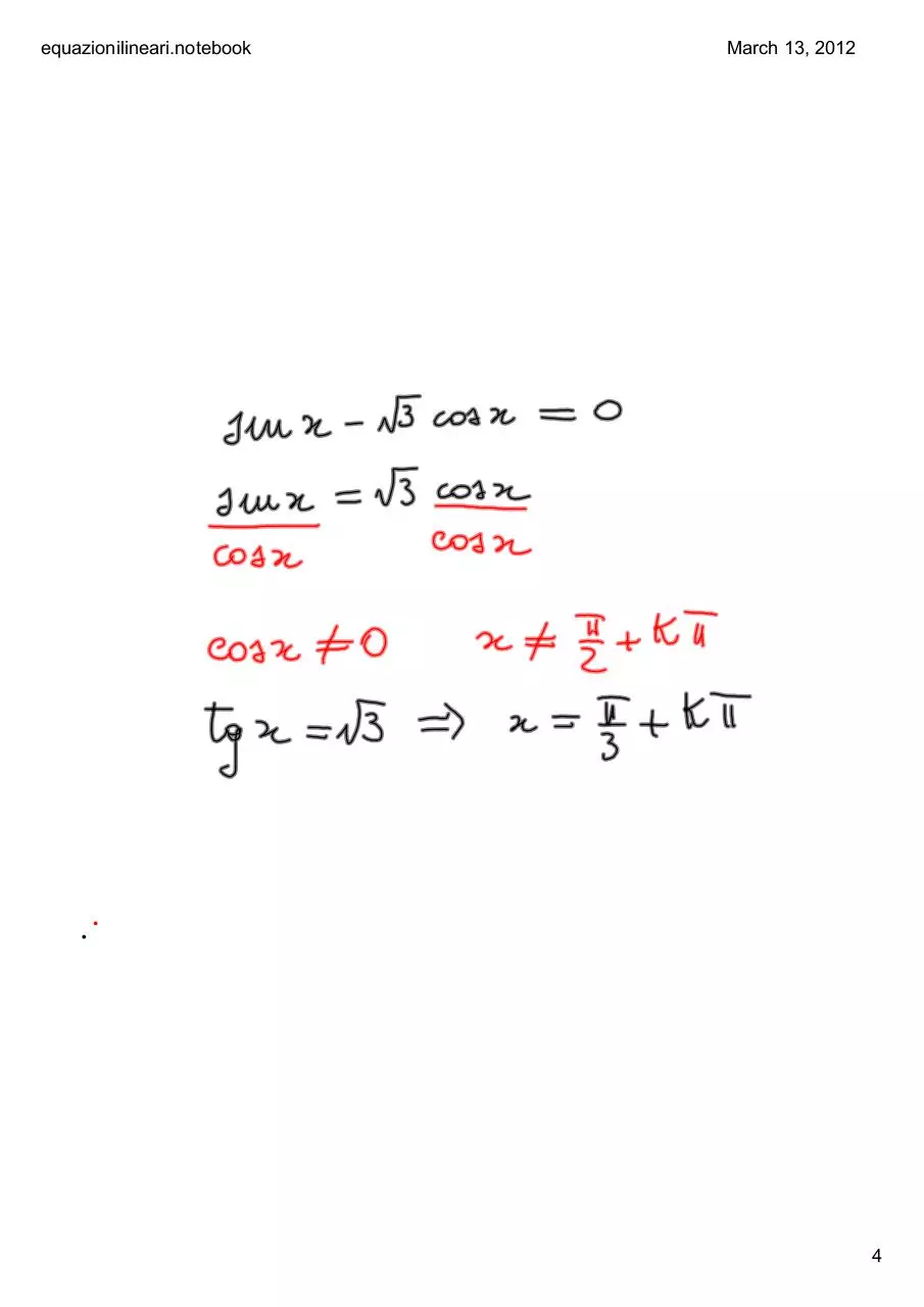 Page 4 of 18, equazioni lineari