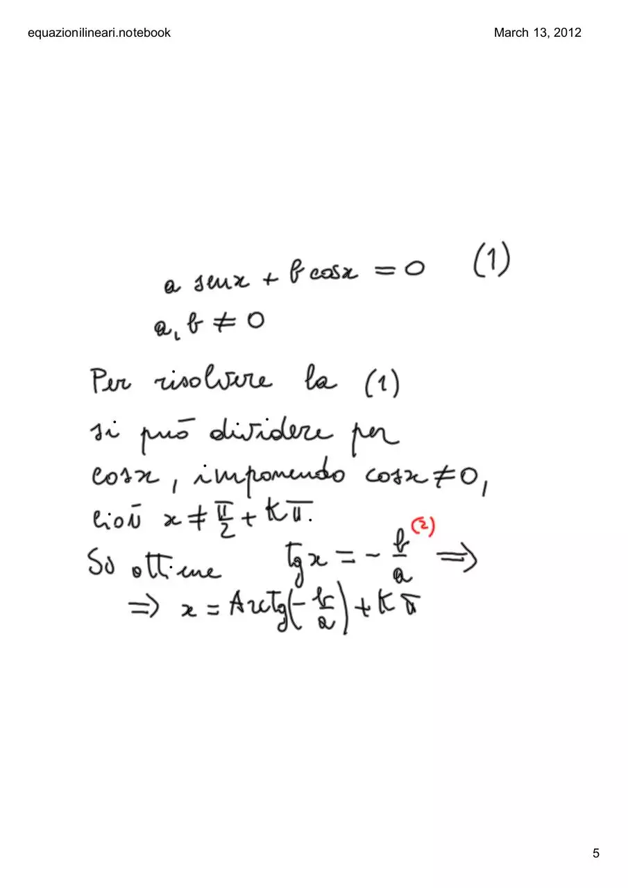 Page 5 of 18, equazioni lineari