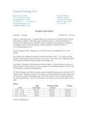 Page 4, Canyon Crossing Policy, Terms, Info, Map 2011