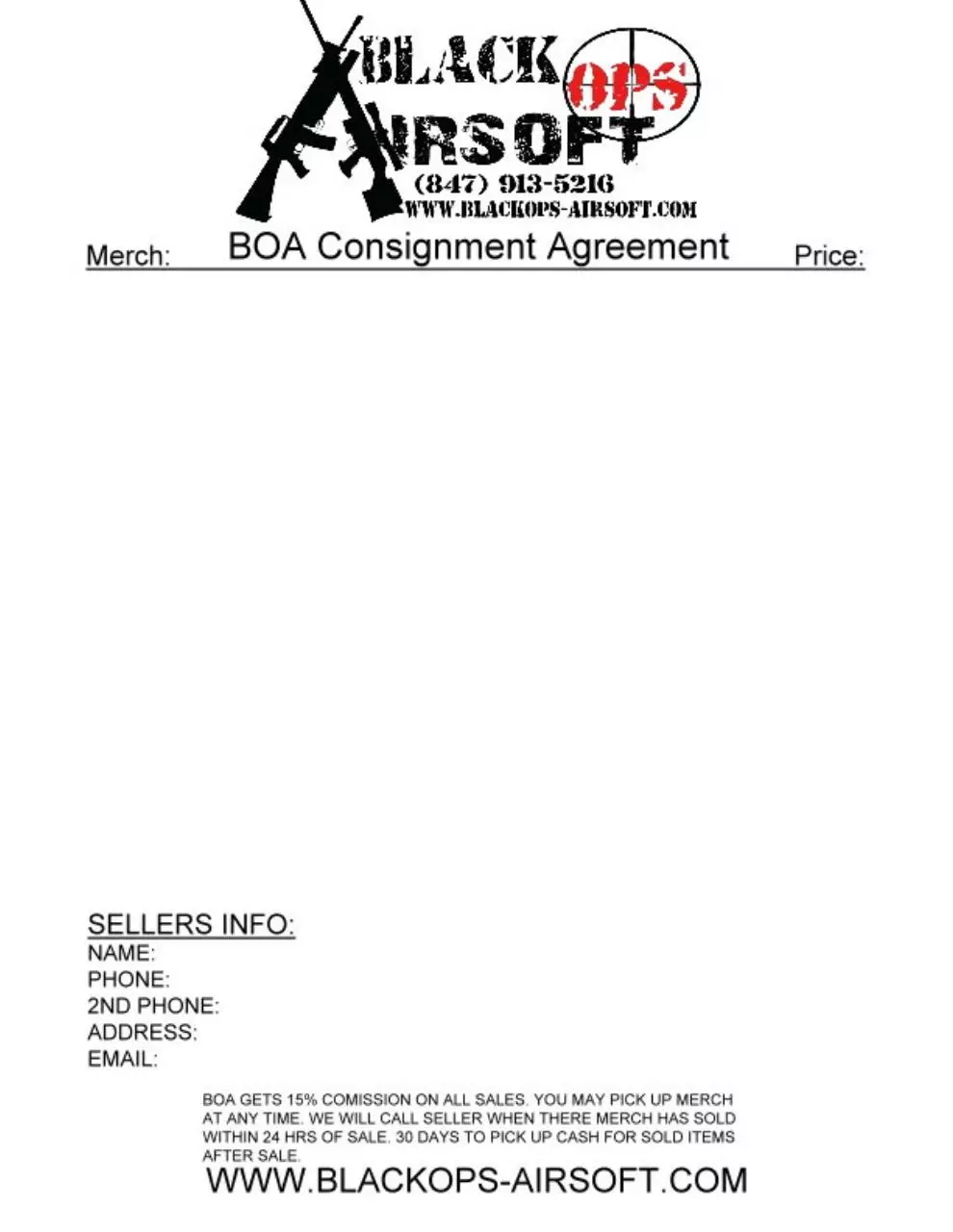 Page 1 of 1, BOA CONSIGNMENT PDF